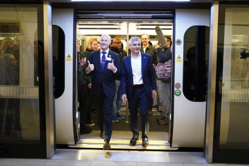 Hundreds gather to be among first passengers on new Elizabeth Tube Line