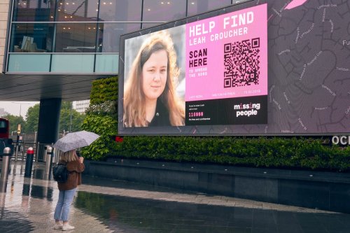 Missing People posters in London brought to life with technology