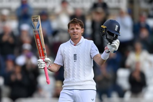 Ollie Pope scores century as England set new record in dominant win over Zimbabwe