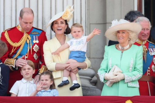 Prince Louis wins hearts as he waves to crowds during Trooping the Colour flypast to mark Queen's birthday