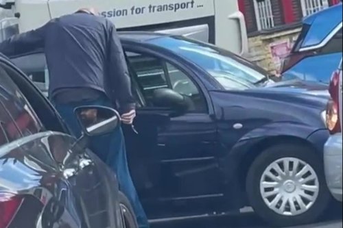 Man pulls knife on queue jumper at London petrol station