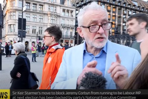 Jeremy Corbyn loses cool with Sky News reporter as Labour blocks him from standing at next election