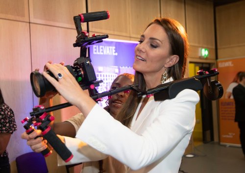 Kate takes a turn behind the camera as she visits creative projects