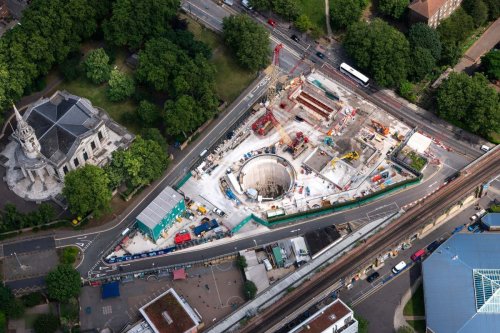Giant pits pop up by Thames for £4.2 billion super-sewer project