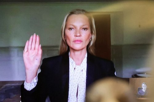 Kate Moss tells libel trial Johnny Depp ‘never pushed me, kicked me or threw me down any stairs’