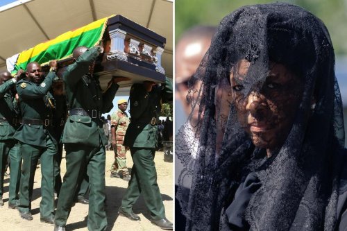 Robert Mugabe's widow follows coffin of former Zimbabwe president at burial