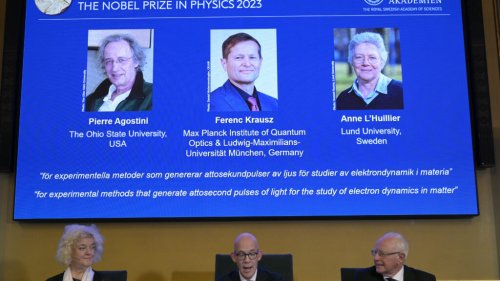 2023 Nobel Prize winner: Physics award goes to trio for electron breakthroughs