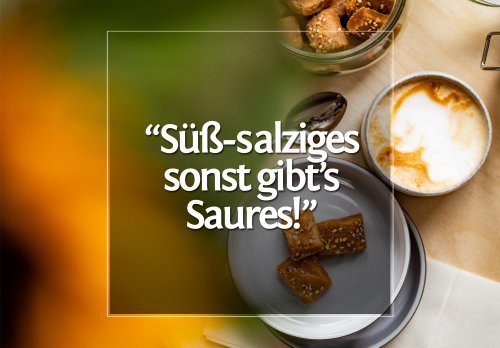 "Süß-Salziges sonst gibt's Saures!" • Kaffee- Sesam- Karamellbonbons mit Maldon Salz · Berliner Speisemeisterei