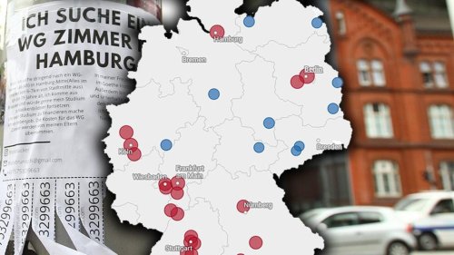Karte zeigt, wo WG-Zimmer in Deutschland am günstigsten sind – und wo es richtig teuer ist