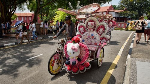 Mit Hello Kitty durch Malakka: Die skurrilsten Rikschas der Welt
