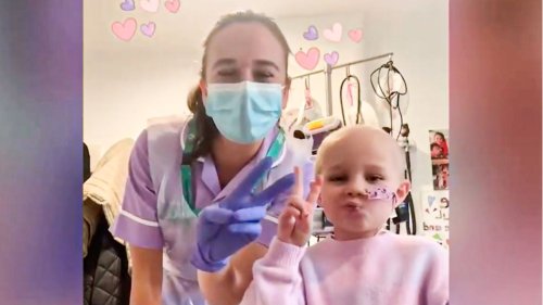 Erkrankte Sechsjährige tanzt TikTok-Videos mit ihren Krankenschwestern