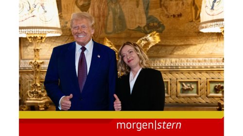 Jetzt versucht es Meloni bei Trump – die Lage am Morgen