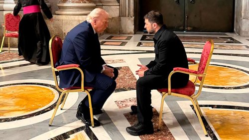 Nach Treffen mit Selenskyj bei Papst-Beerdigung: Trump droht Putin