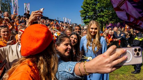 Ein Tag in Orange: Die niederländische Königsfamilie zeigt sich dem Volk