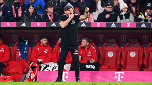 Trotz Winterkälte: Köln-Trainer Baumgart gibt gegen Bayern im T-Shirt Vollgas