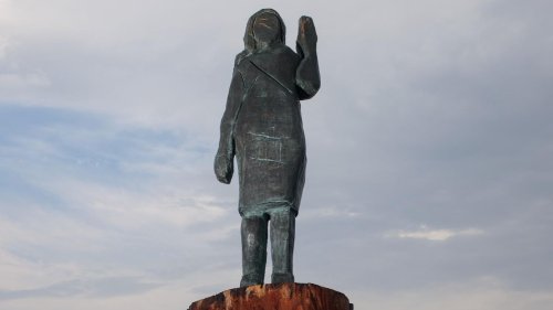 Unbekannte stehlen Statue von Melania Trump in Slowenien
