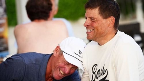 "Bin so stolz auf dich, Champ": Armstrong trifft Ullrich – die Bilder des emotionalen Wiedersehens