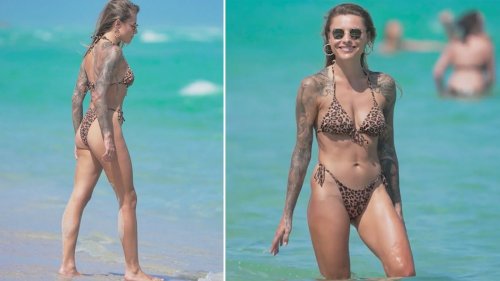 Sophia Thomalla lässt im Leo-Muster die Seele baumeln