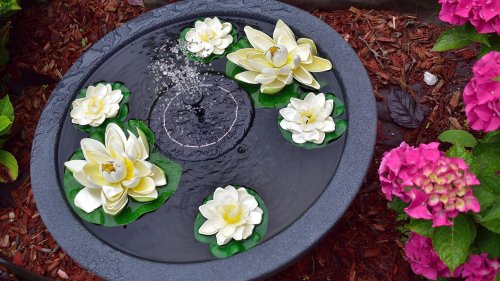 Wie Sie mit einem Solar-Springbrunnen stillen Gewässern Leben einhauchen