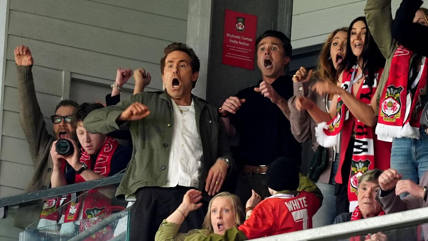 Ekstase pur: Ryan Reynolds hat Grund zum Jubeln
