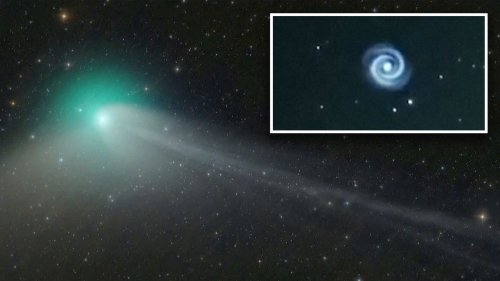 Forscher filmen mysteriöse "Lichtspirale" –  Astro-Fans können diese Woche "grünen" Kometen sehen