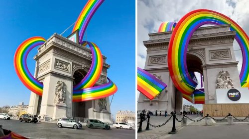 Pride Month: Ist der riesige Regenbogen am "Arc de Triomphe" in Paris echt oder ein Fake?