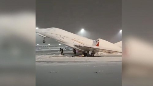 Business-Jet hält Schneemassen nicht stand – Flughafen München lahmgelegt