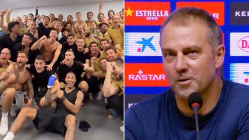"Vielen Dank, Hansi": Schwer ergriffener Flick lässt Fans und Spieler ausrasten