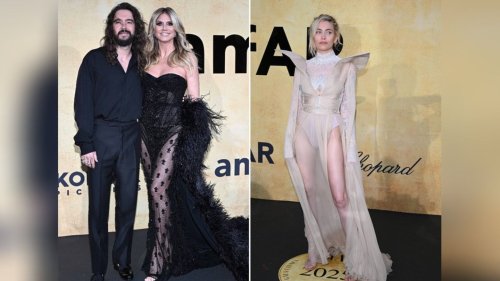 Heidi Klum und Paris Jackson setzen bei amfAR-Gala auf Transparenz