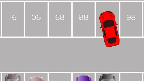 Logik-Rätsel: Auf welchem Parkplatz parkt das rote Auto?
