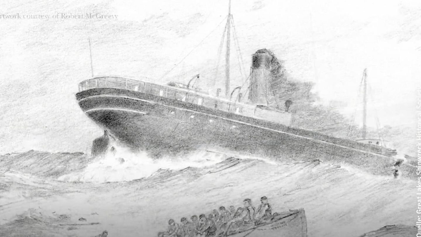 132 Jahre verschollen: Forscher zeigen Videos des "Western Reserve"-Wracks