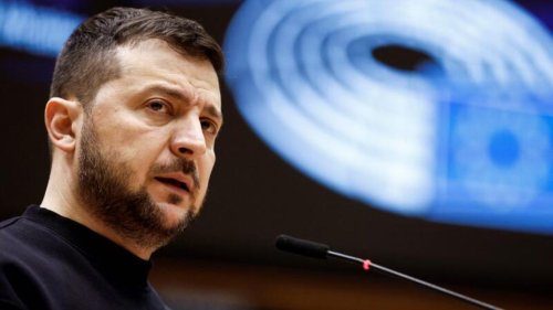 Selenskyj hält emotionale Rede vor EU-Parlament
