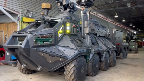 "Minotaurus": Panzerfahrzeug soll mit Laser Drohnen sekundenschnell zerstören
