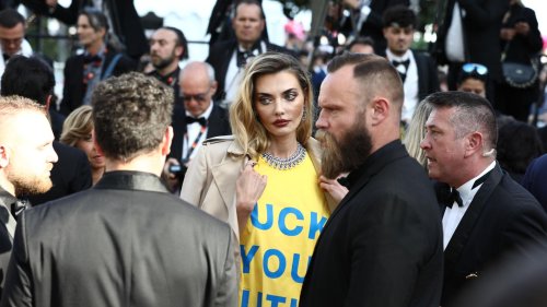"Fuck you Putin": Ukrainisches Model setzt politisches Zeichen in Cannes