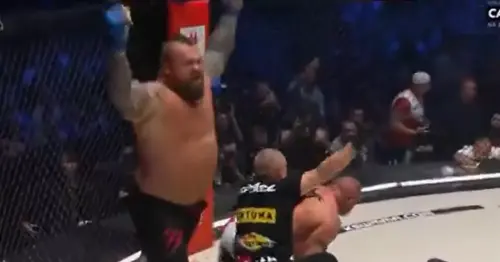 Eddie Hall destroys MMA rival Mariusz Pudzianowski inside 30 seconds