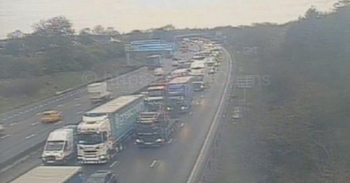 Recap: Huge M6 delays as truck smashes into bridge