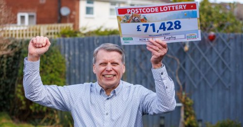 Grandad who lost home and life savings wins £71k on People's Postcode Lottery