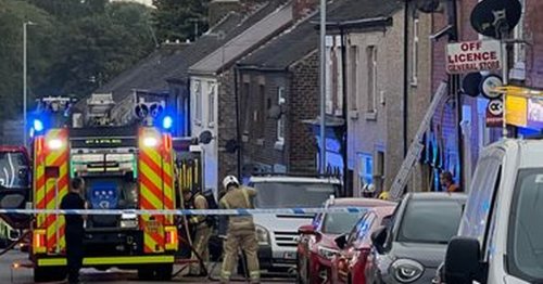 LIVE: 'Explosion' rocks Stoke-on-Trent street as fire crews arrive on scene
