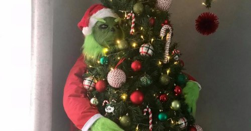 Woman makes Grinch Christmas tree - and people are blown away by it