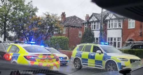Live: Four police cars descend on busy Stoke-on-Trent road