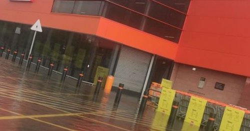 LIVE: Flash floods hit heatwave North Staffordshire as B&Q 'forced to close'