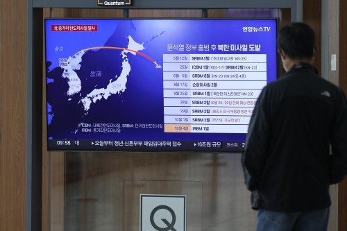 North Korea sends missile soaring over Japan in escalation