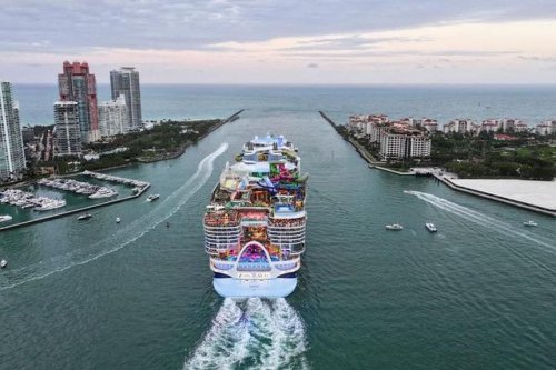 World’s largest cruise ship sets sail, bringing concerns about methane emissions
