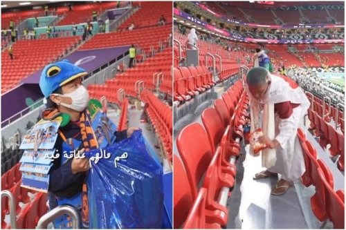 World Cup: Fifa awards Japanese fans for collecting trash at stadiums