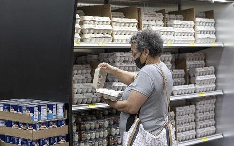 Egg prices in US jump 47% as food inflation hits highs not seen since 1979