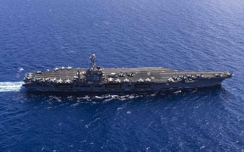 Truman engaged in ‘largest airstrike in the history of the world’ from an aircraft carrier, top admiral says