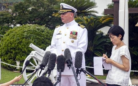 Former enlisted sailor takes command at US naval base in southern Japan