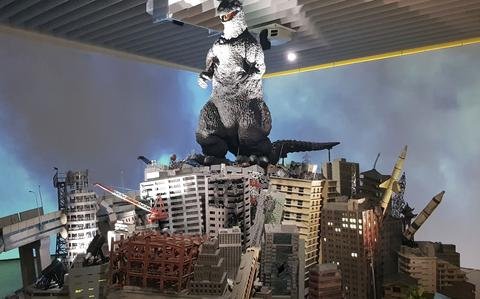 Godzilla roars to life at exhibit marking movie monster’s 70th anniversary