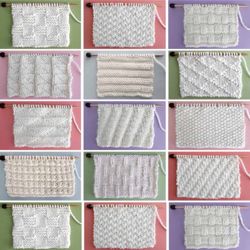 Knit and Purl Stitch Patterns