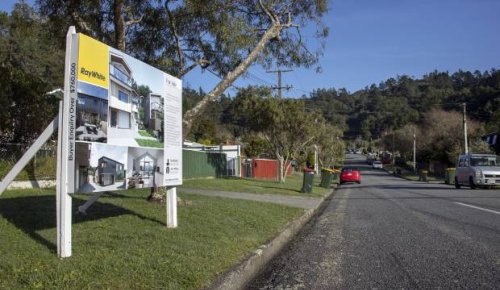 Developers turn four sites into 110 new houses as they move in on quiet suburban street in Lower Hutt
